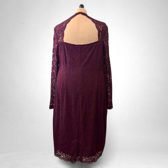 LANE BRYANT Open-Back Bodycon Lace Dress, NWOT. Size 22 - Picture 6 of 12
